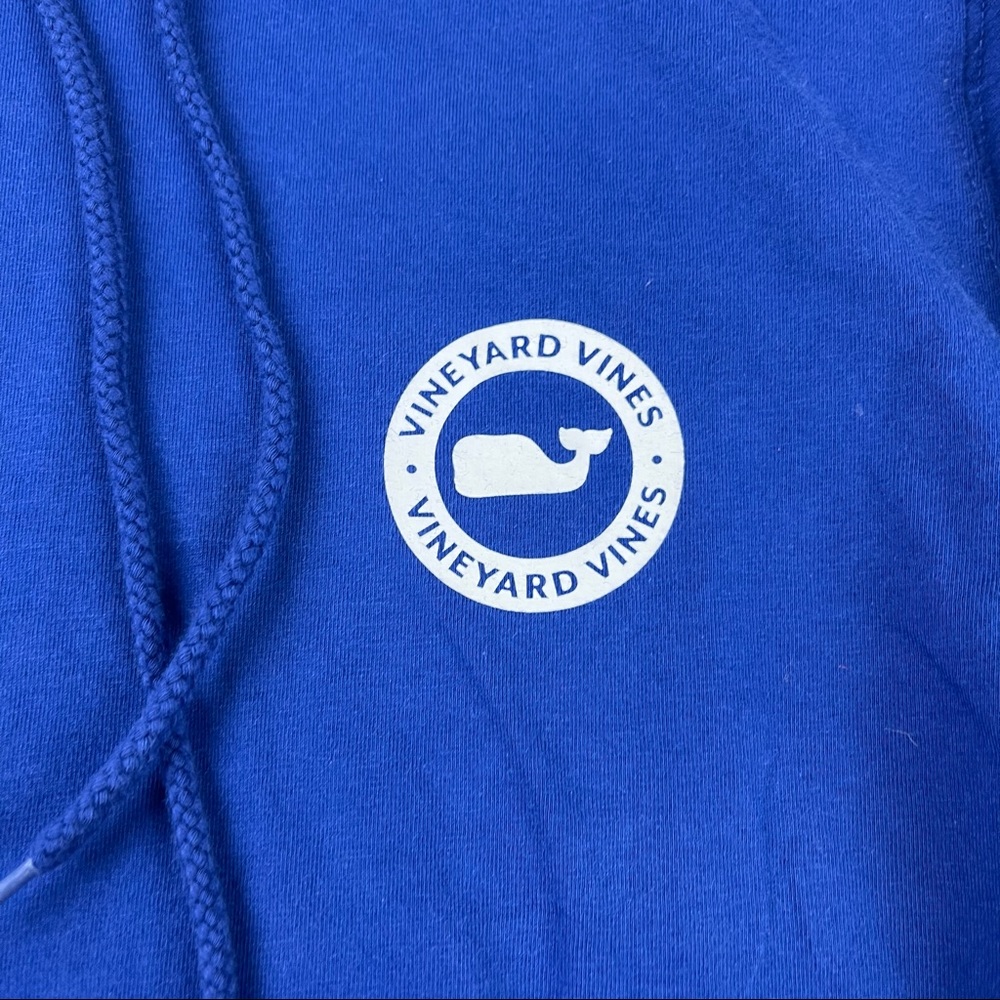 Vineyard vines lightweight blue logo hoodie size small - Picture 3 of 7